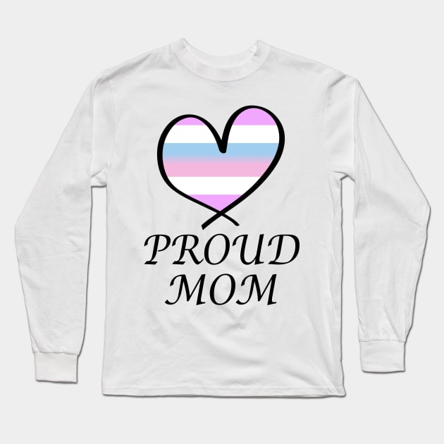 Proud Mom LGBT Gay Pride Month Intersex Flag Long Sleeve T-Shirt by artbypond